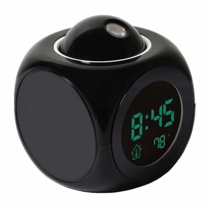 

Jam Weker Jam Meja Clock Alarm Digital Sensor Proyektor Dinding LED LCM