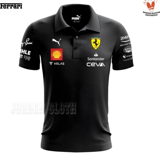 POLO SHIRT KAOS KERAH FERRARI SCUDERIA TEAM FORMULA ONE F1 RACING