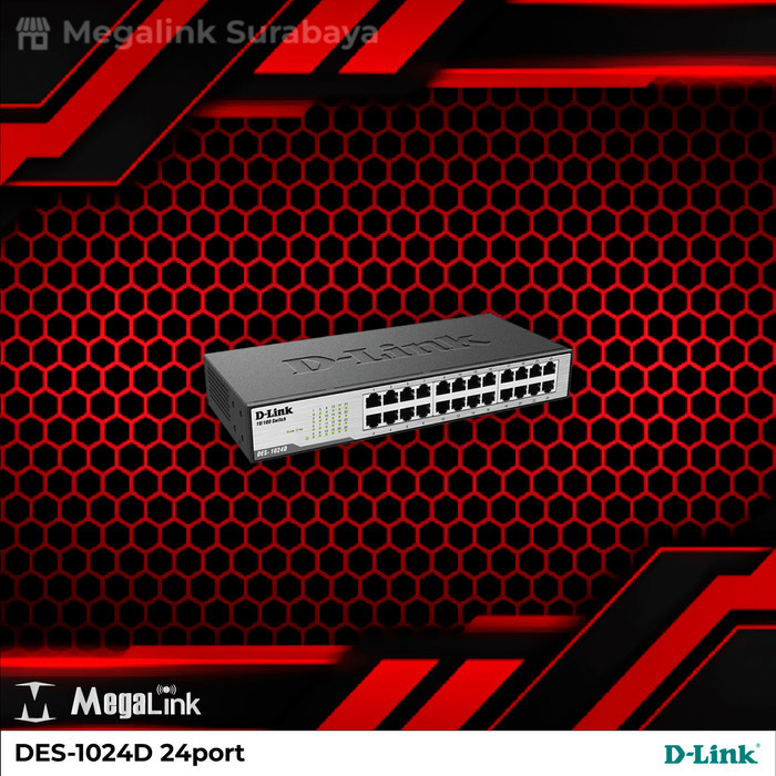 Switch D-Link DES-1024D / dlink des1024d 24port