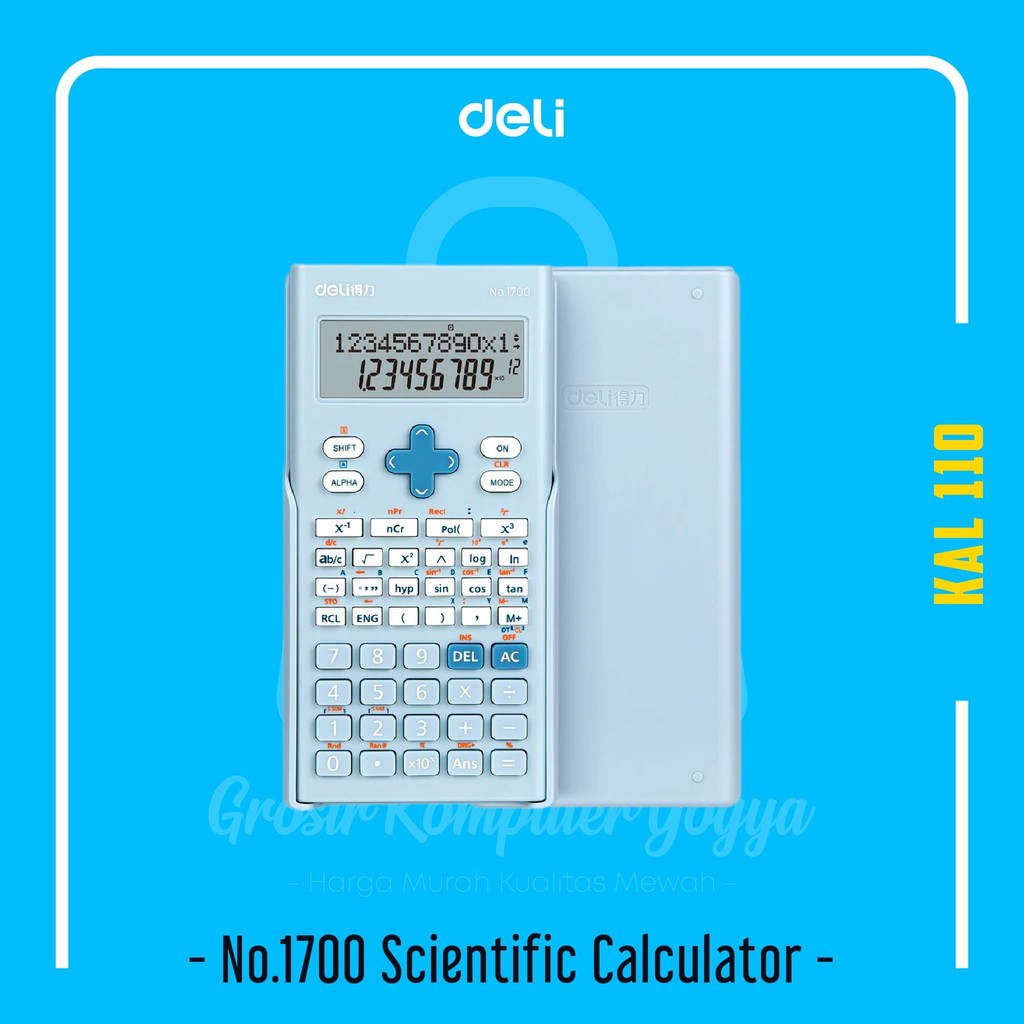 

Deli No.1700 LCD Display Scientific Calculator Kalkulator