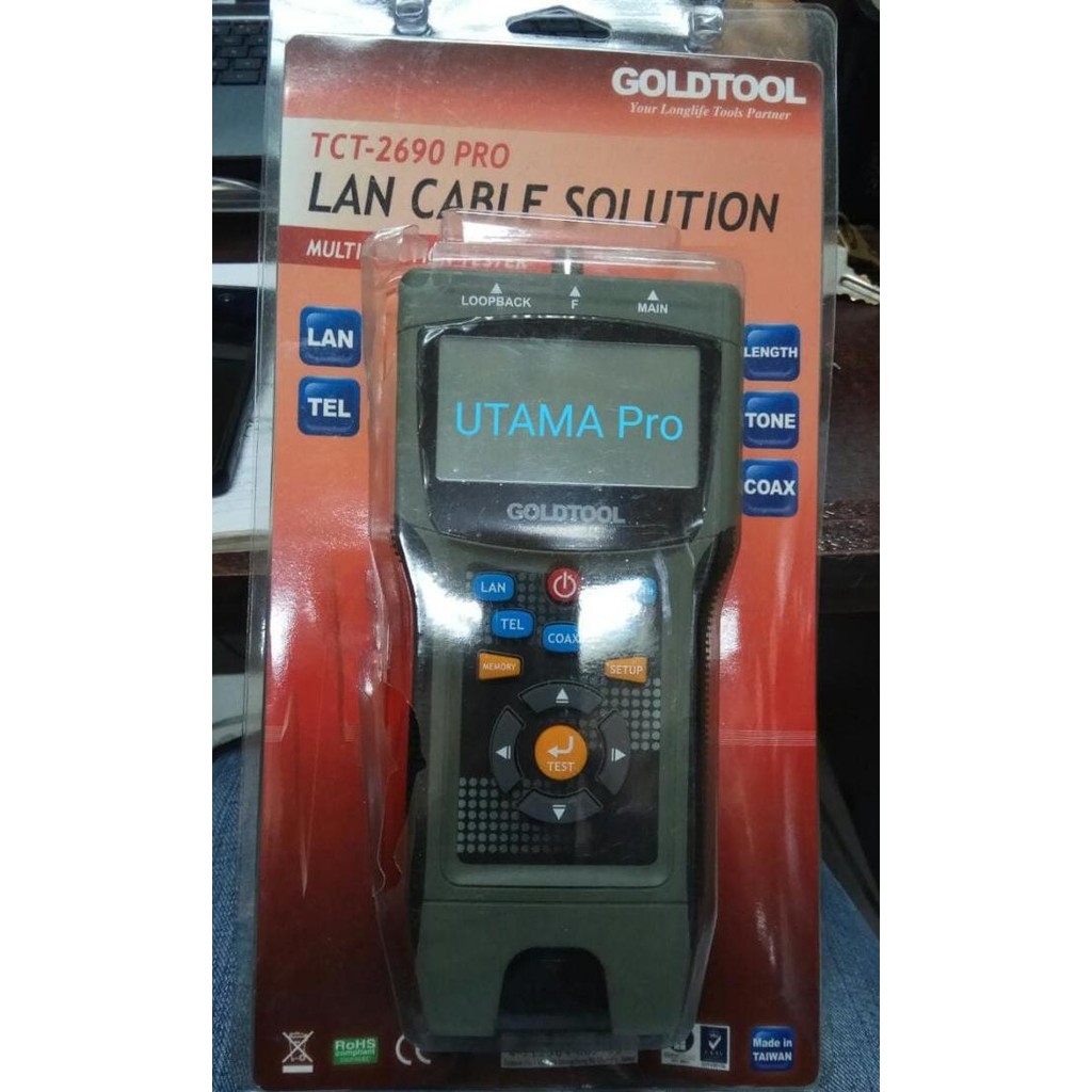 BEBAS ONGKIR - GOLDTOOL TCT-2690 Pro Cable Tester DIGITAL