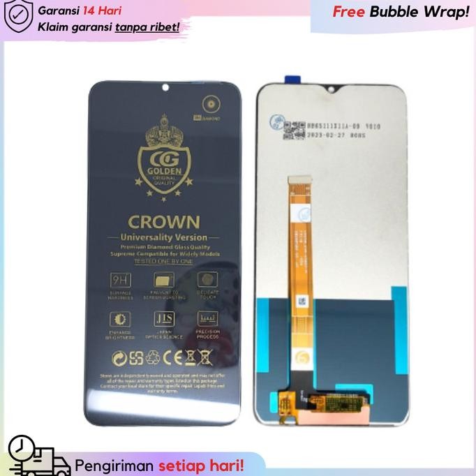 TERBARU - LCD + Touchscreen Oppo A5/A9/A31-2020/Realme5/5i/5s Ori Full Set-Hitam