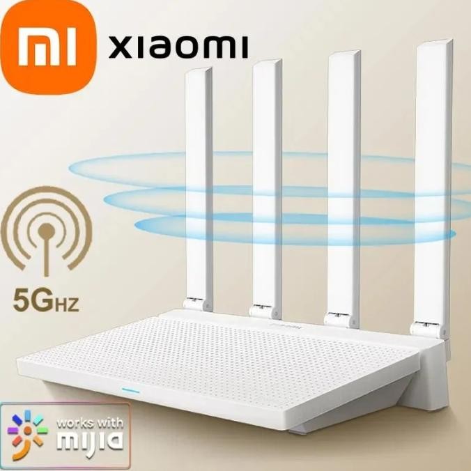 TERMURAH - Xiaomi AX3000T NFC Mesh Router WiFi 6 AX Gigabit Dual Band 2.4/5Ghz