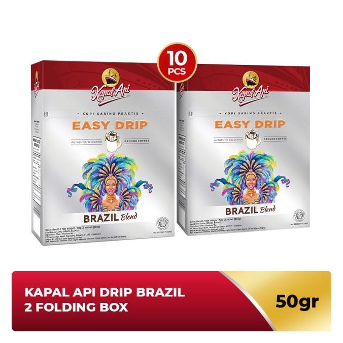 

KAPAL API DRIP BRAZIL 2 FOLDING BOX (5 X 10 GR) ORIGINAL DAN TERPERCAYA