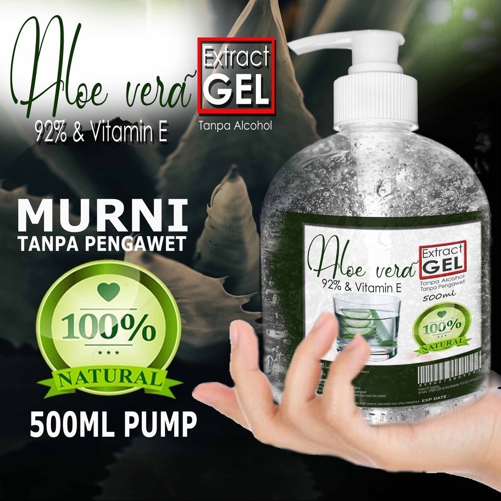 Aloe vera gel 92% lidah buaya untuk campuran pelembab murni 2D278