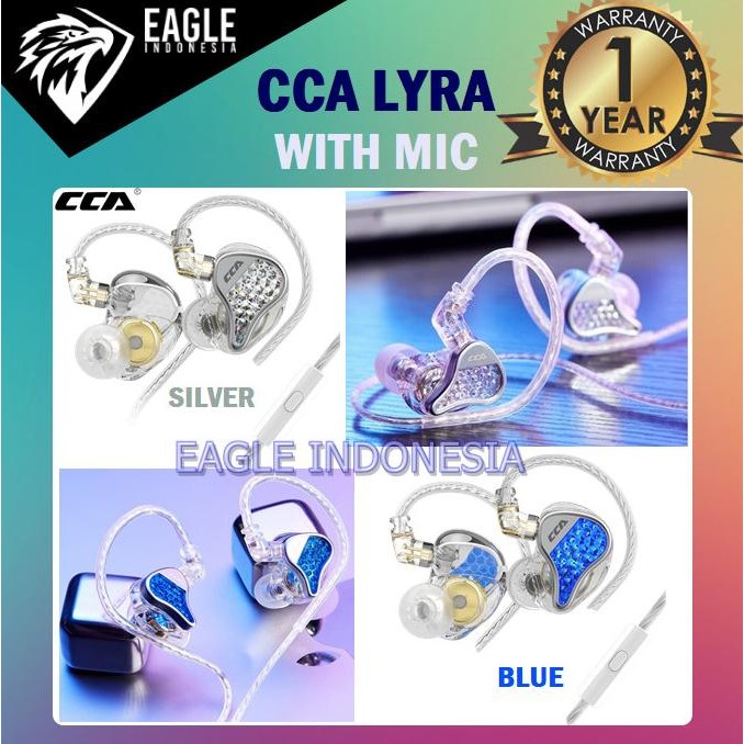 NEW CCA LYRA HiFi Single Dynamic Driver In-ear Earphone WITH MIC
