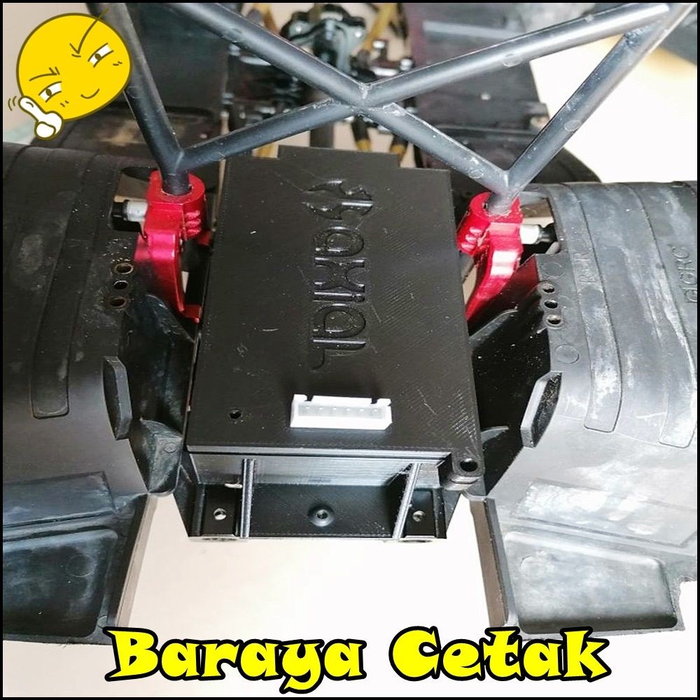 RC Receiver Box For Axial SCX10 Dudukan Receiver RC WPL MN 3D Print Aksesoris Mainan RC