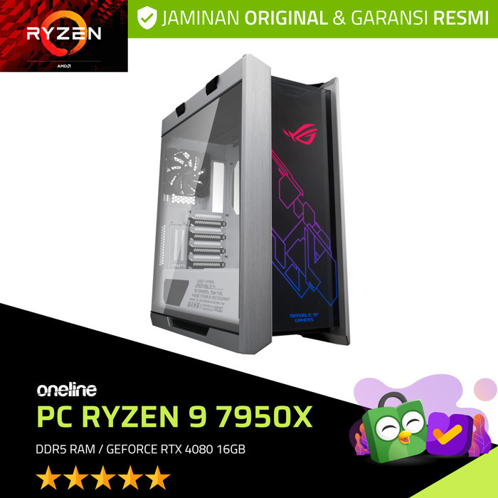 PC RAKITAN Gaming Design Ryzen 9 7950X / DDR5 / GeForce RTX 4000