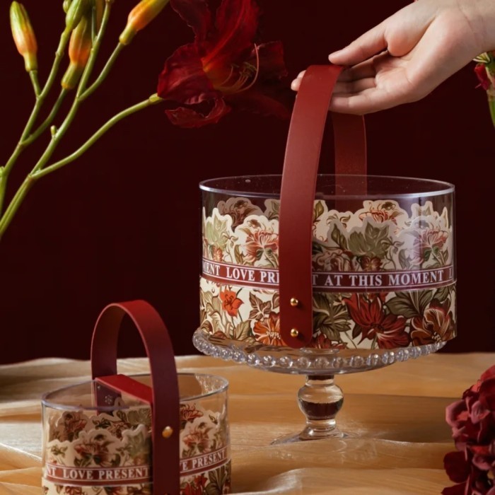 

Flourist Acrylic / Box Cookies Coklat / Packaging Hampers Valentine