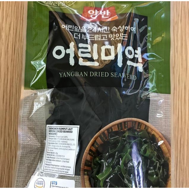 

Dongwon Dried Seaweed Wakame 90 Gr Rumput Laut Korea N Sup