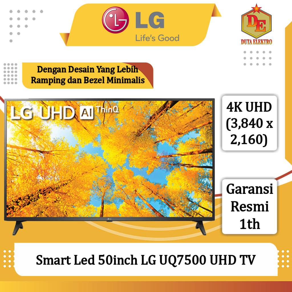 Smart Led 50inch LG UQ 7500 UHD TV