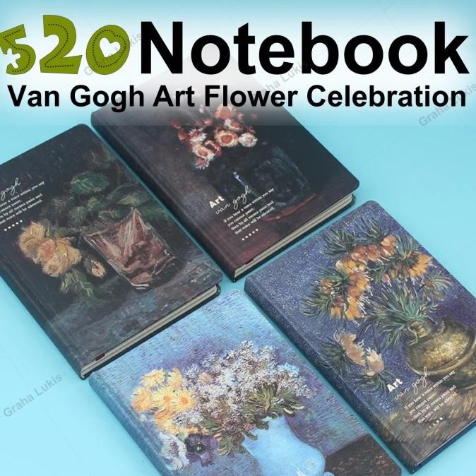 

Sale Notebook Art Van Gogh Flower Celebration 2131 Hard Cover