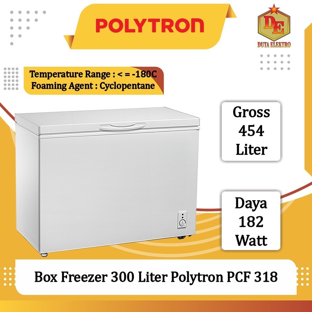 Box Freezer Polytron PCF 318 Chest Freezer 300 Liter