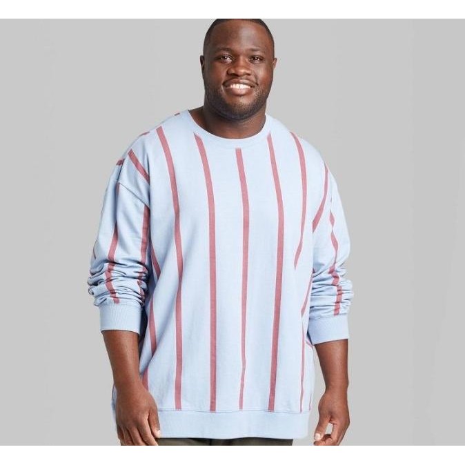 O.Use Sweater Jumbo Blue Bigsize Original - Sweatshirt Pria Branded Tersedia