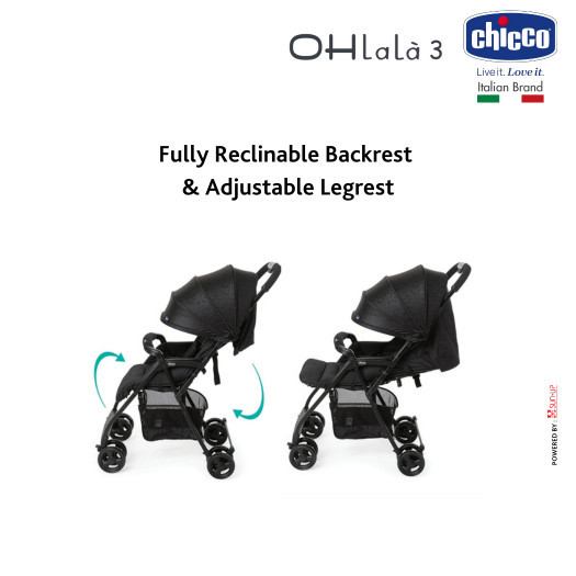 Chicco Stroller OHlala 3 / Kereta Bayi / Kereta Dorong Bayi / Stroller Baby / Stroller Bayi Lipat
