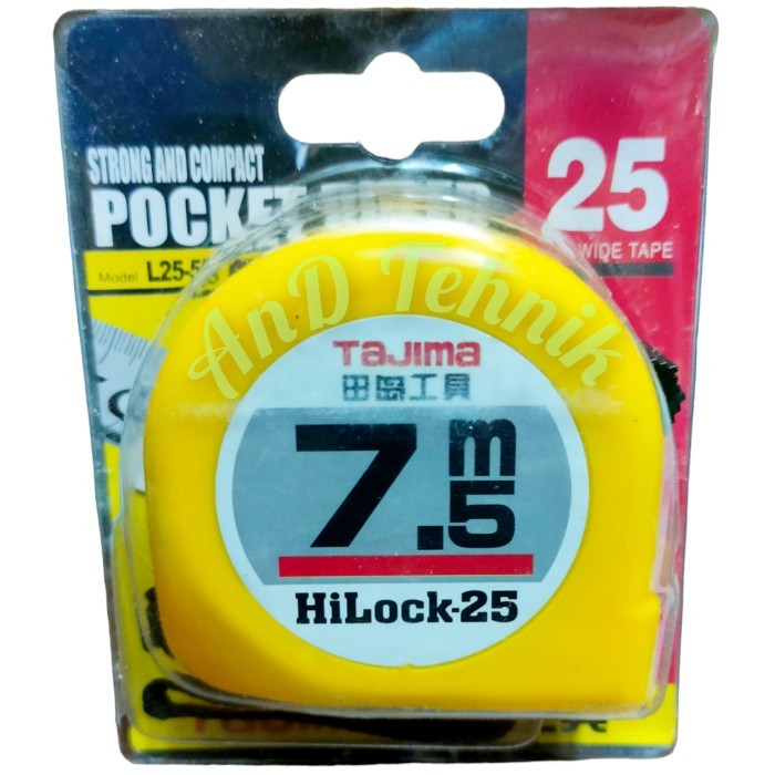 

TAJIMA Meteran 7,5 Meter / Measuring Tape 7,5 M 25ft Hi-Lock 25