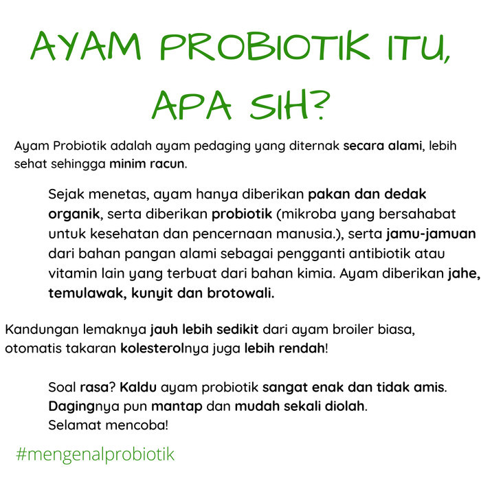 

Ayam Probiotik - Utuh (Size M 0.9 - 0.99Kg)