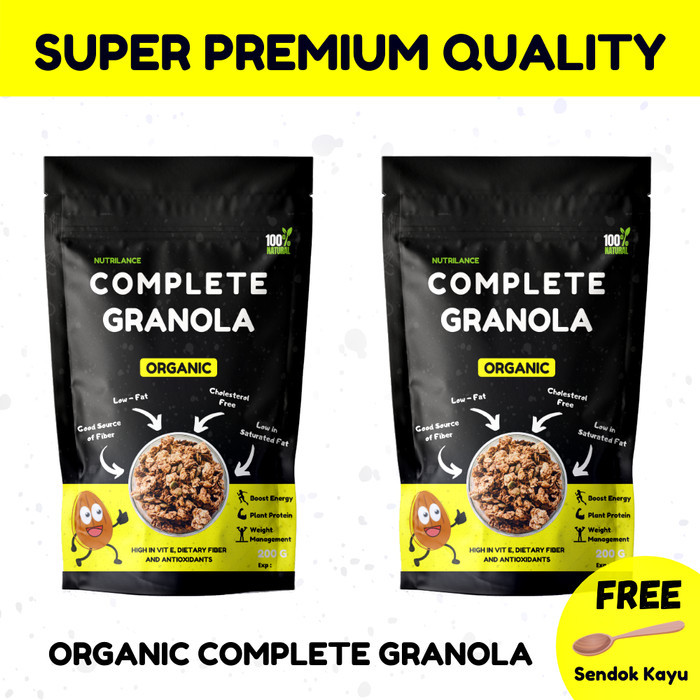 

MURAH 2 PACK Complete Granola Sereal Crispy - Granola Komplit Enak