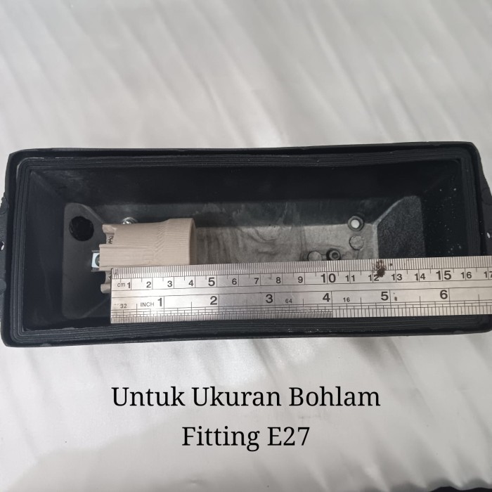Kap Lampu Tangga/Lampu Dinding E27 Tanam Panjang Outdoor/Indoor