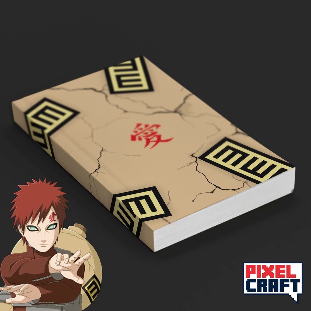 

Pocket Note Anime Naruto Softcover A6 Motif Gaara