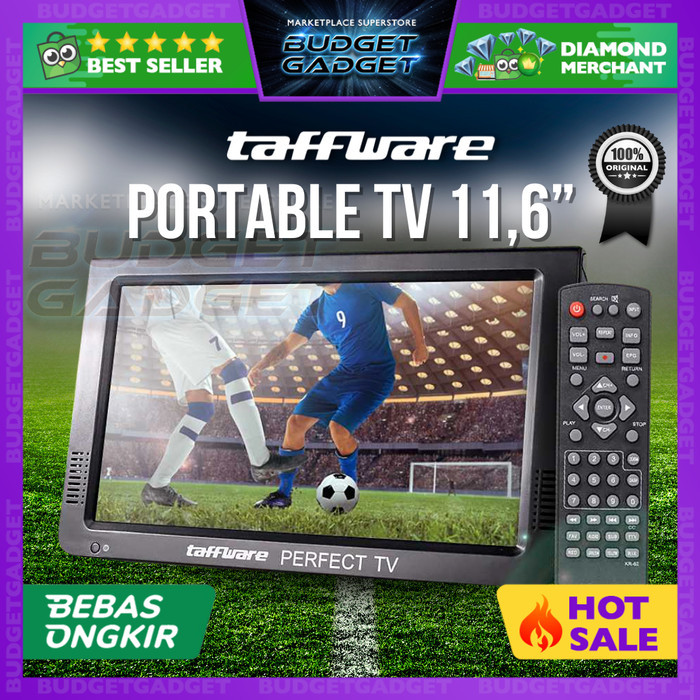 Terlaris Portable Tv Monitor 11.6 Inch Dvb-T2 + Analog - D12