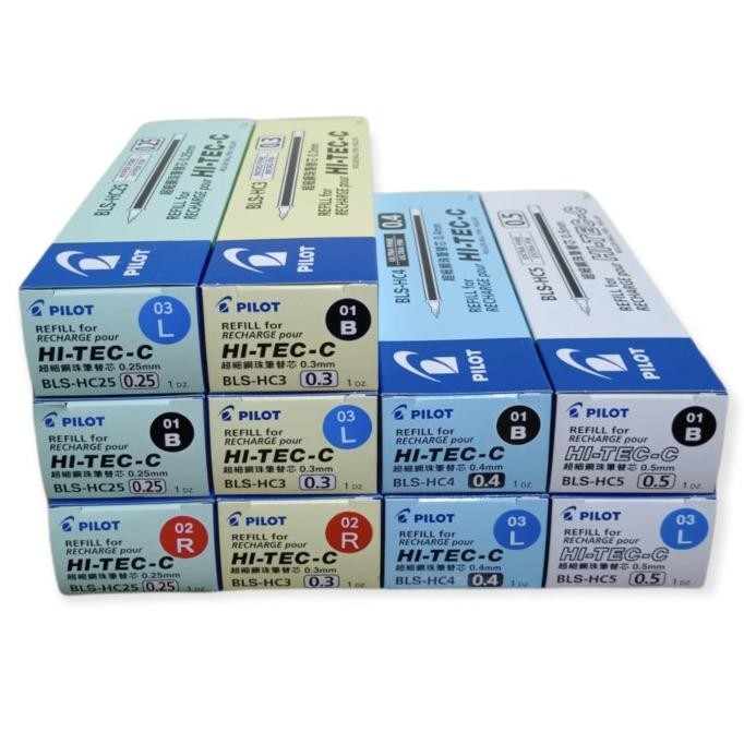 

Refill Isi Hitec Pilot Original 1PACK (12Pcs) 0.25/0.3/0.4/0.5 BLS-HC