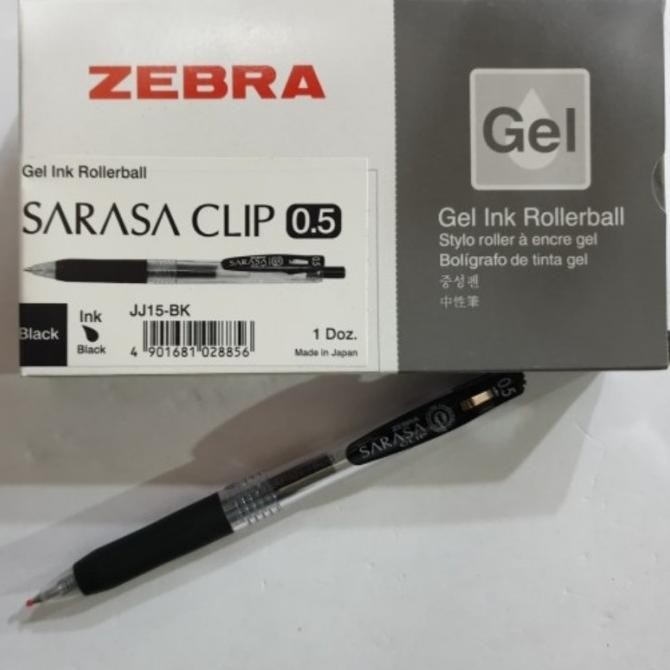 

TERBARU - Pulpen Ballpoint pen Zebra Sarasa Clip Gel 0,5 Hitam harga satu lusin