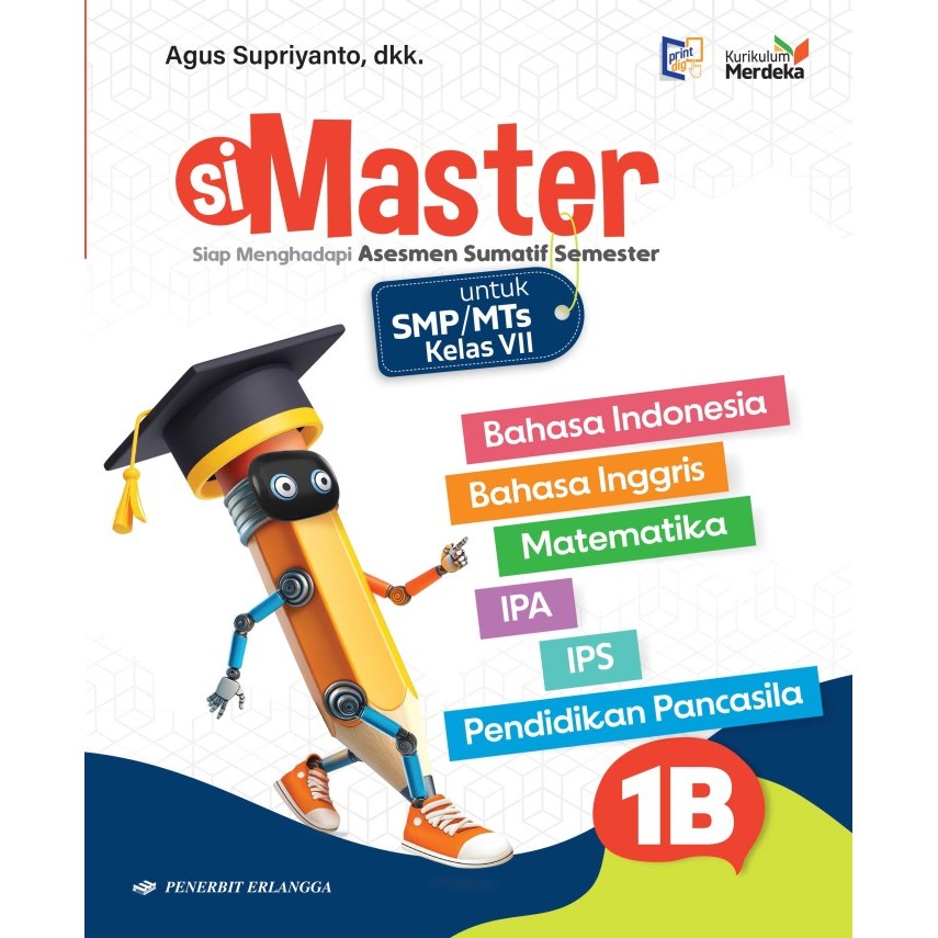 0033710120 - BUKU ERLANGGA (ORIGINAL) SIMASTER SMP/MTS KELAS 1B KURIKULUM MERDEKA
