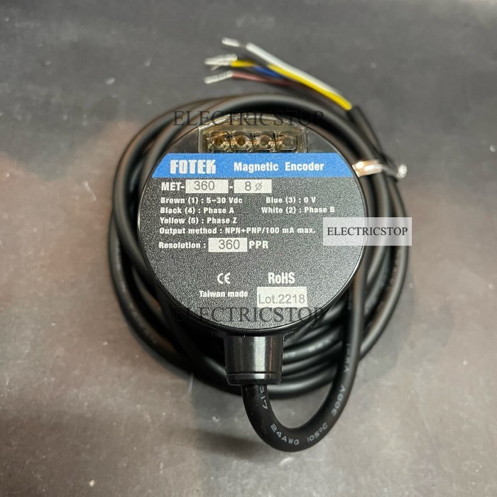 Terbaru Fotek Met-360-8 Magnetic Encoder 360Ppr 8Mm