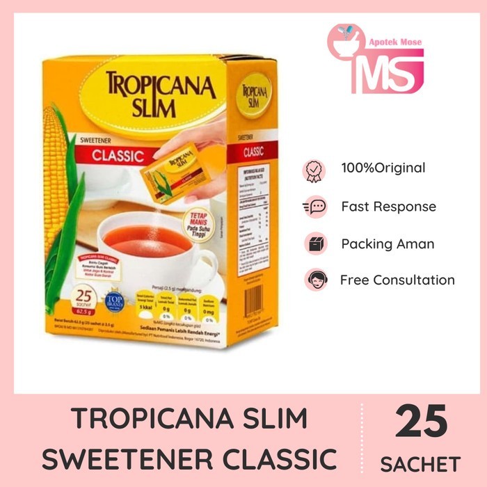 

TROPICANA SLIM SWEETENER CLASSIC 25 SACHET