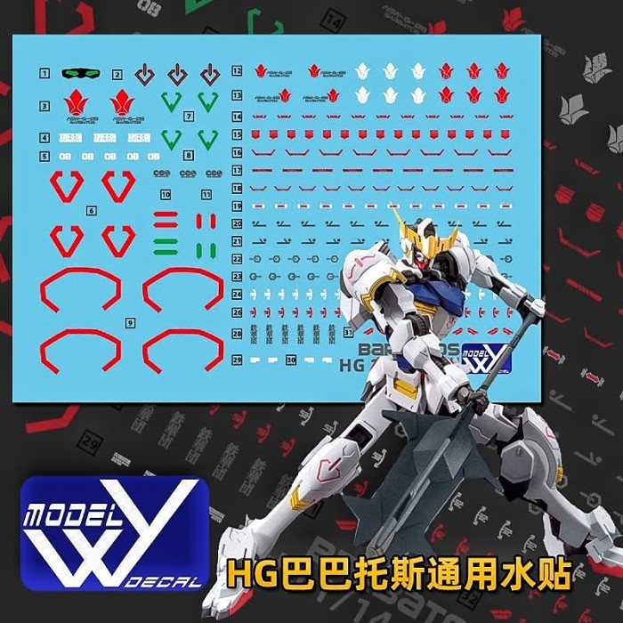 HG BARBATOS 4TH FORM WATER DECAL LANYU DECAL