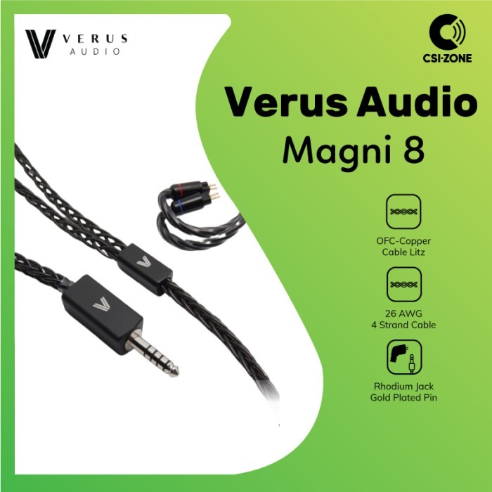 Verus Audio Magni 8 OFC Copper Cable Litz For In Ear Monitor Earphone