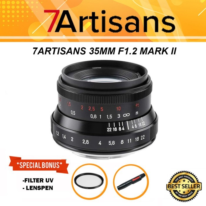 Lensa 7 artisan 35mm F1.2 For Canon EOS M / Canon Mirrorless