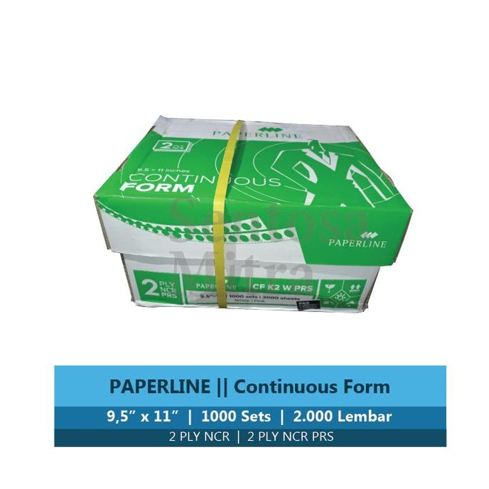 

NEW Paperline Continuous Form Kertas Komputer 2 ply NCR PRS 9.5 x 11 inch