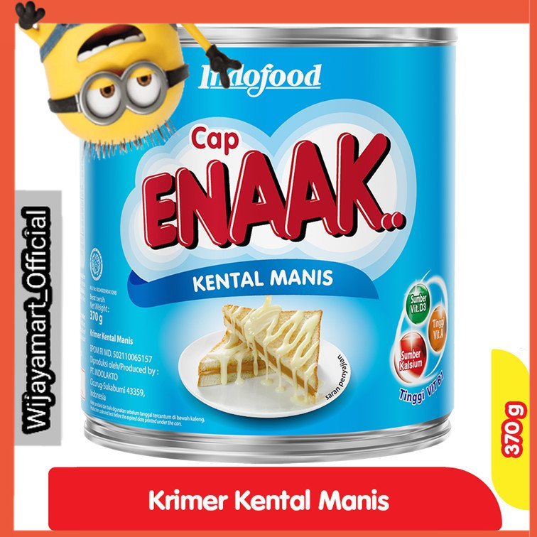 

Cap Enaak Krimer Kental Manis Putih 370 g