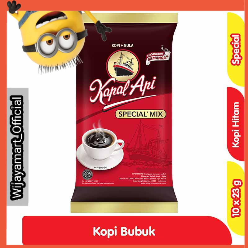 

Kapal Api Kopi Bubuk Instan Special Mix 10 x 23 g