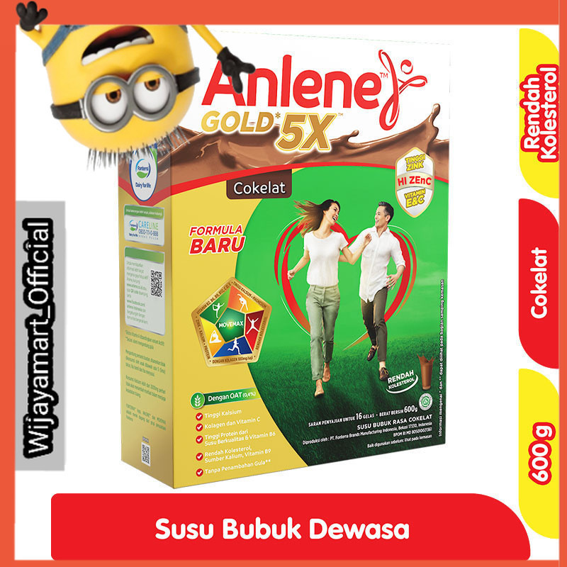 

Anlene Gold 5X Susu Bubuk Dewasa Cokelat 600 g