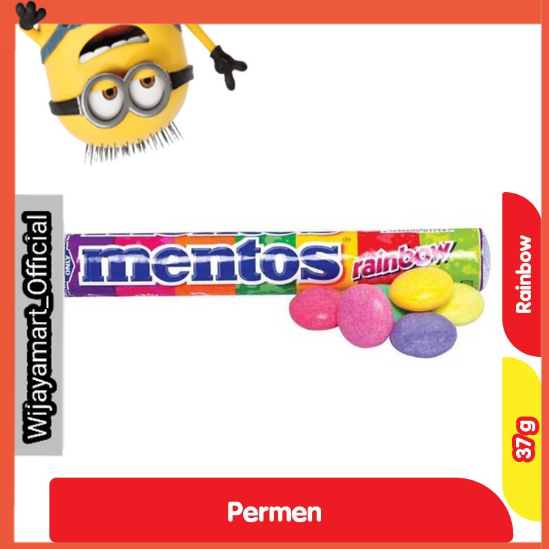 

mentos Permen Rainbow Roll 37 g