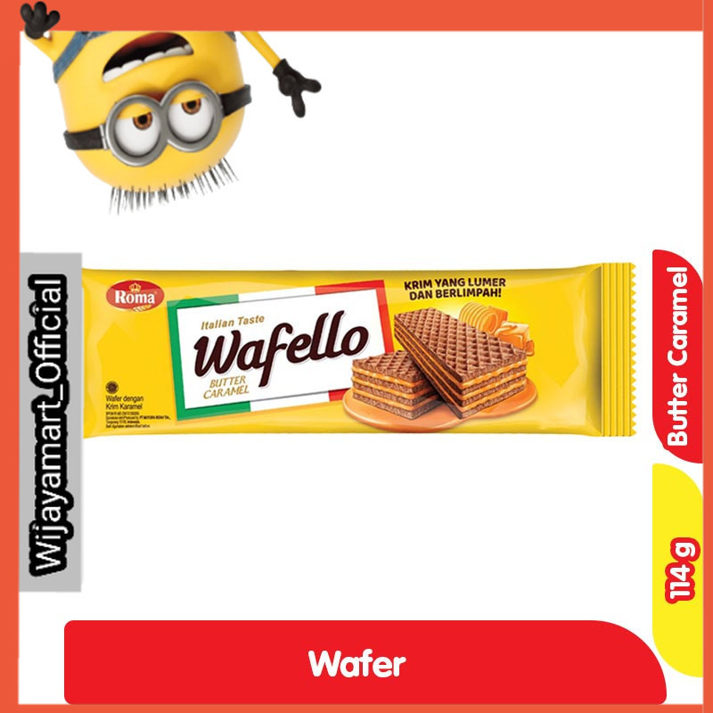 

Wafello Wafer Karamel Mentega 114 g
