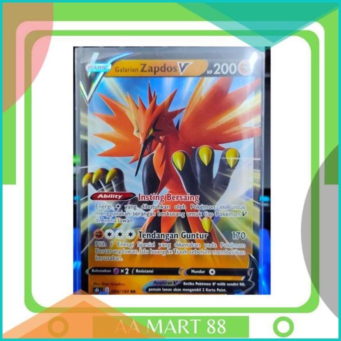 Galarian Zapdos V - Pokemon TCG Indonesia Vmax Klimaks 140BZ4 onderdi