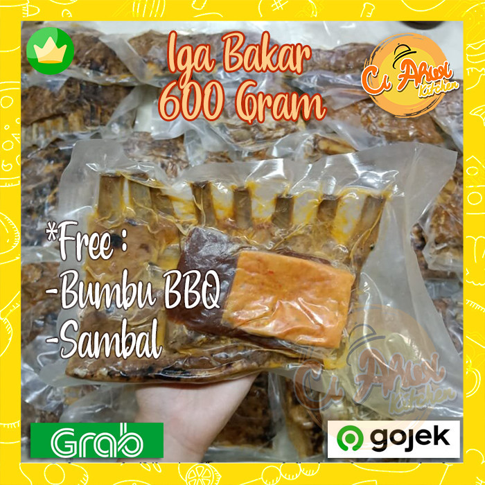 

Iga Bakar Babi Khas Bali Frozen Food Special Ukuran Besar 600 Gram