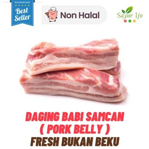 

Daging Babi Samcan 450 - 500 Gram / Pack Fresh Pork Belly Segar