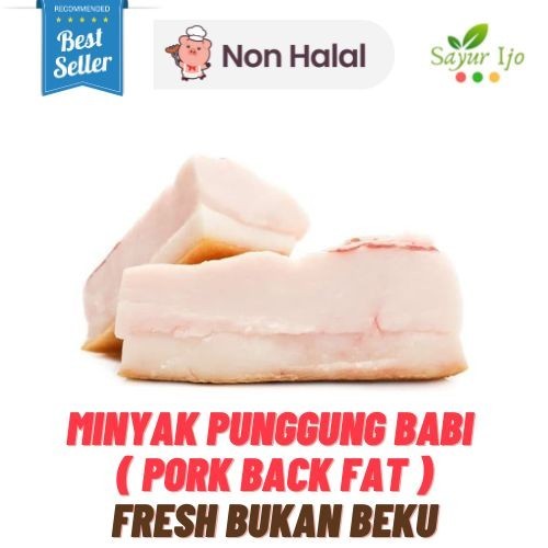 

Minyak Punggung Babi 450 - 500 Gram / Pack Fresh Pork Back Fat Segar