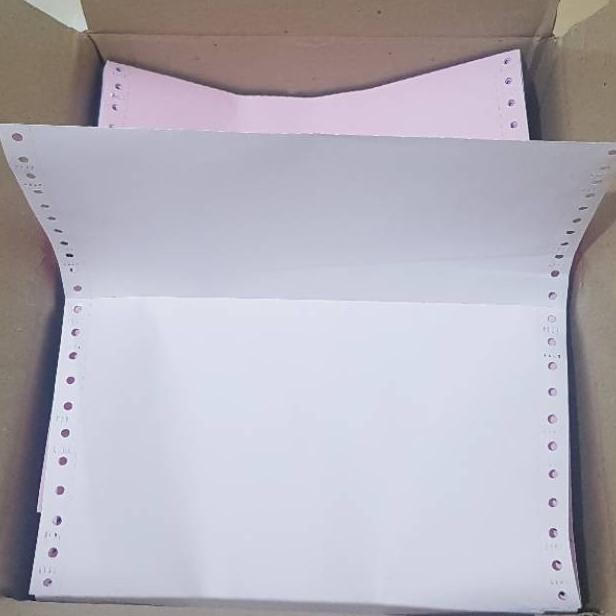 

NEW kertas komputer continuous form 2ply full atau bagi 2 paper prins