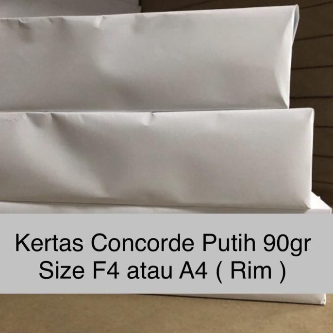 

TERMURAH - Kertas Concorde Putih 90 gr ( F4 / rim )