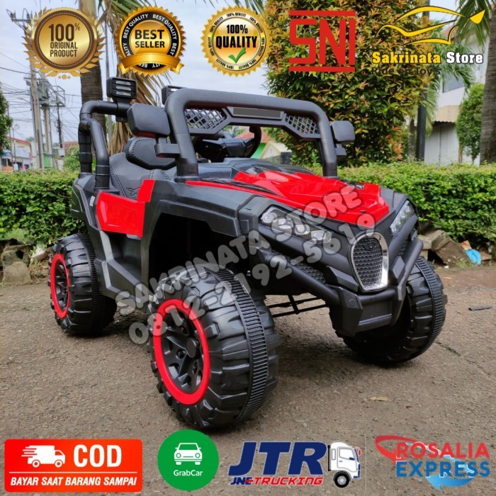 MAINAN AKI MOBIL ANAK JEEP 2 GEARBOX