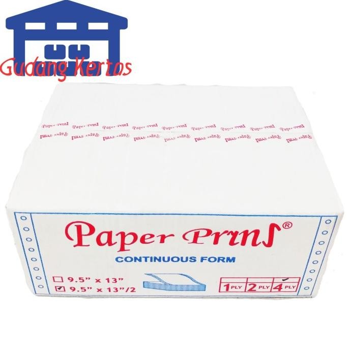 

BEBAS ONGKIR - CONTINUOUS FORM 91/2 X 13/2 4PLY PAPERPRYNS (BAGI 2)