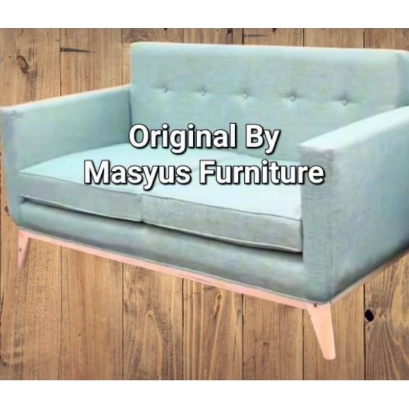 Sofa Retro Minimalis Kayu Jati 2 Dudukan | Sofa Retro Kayu 3 Dudukan | Kursi Sofa | Kursi Tamu | Sof