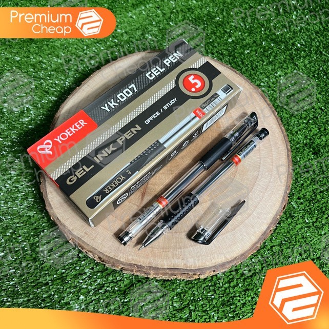 

Terbaru [12 PCS] Pulpen Pen Gel Yoeker Hitam YK-007 Office 100% ori