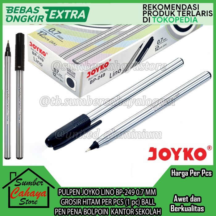 

Terbaru PULPEN LINO BP-249 0.7 MM GROSIR HITAM PER PCS (1pc) BALL PEN PENA BOLPOIN KANTOR SEKOLAH